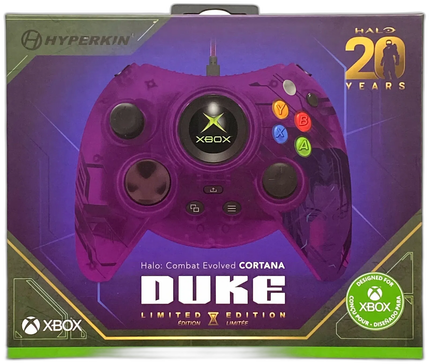 Halo: Combat Evolved Cortana DUKE Limited Edition Wired Controller (Xbox Series X/Xbox One/PC)