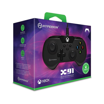 X91 Wired Controller for Xbox One/Windows 10 Black (Hyperkin)