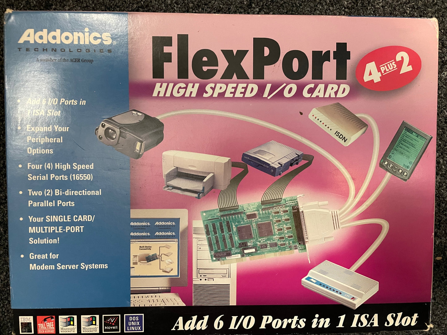Addonics Technologies FlexPort High Speed i/o Card 4 Plus 2 (PC)