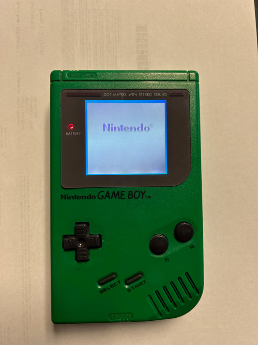 Custom Modded Original Game Boy Console - Green (Gameboy)