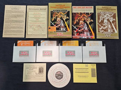 Advanced Dungeons & Dragons Pool of Radiance + Cluebook Bundle (Commodore 64/128)