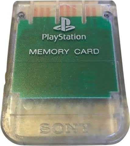 Sony OEM PS1 Transparent Memory Card (PlayStation)