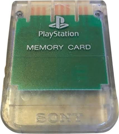 Sony OEM PS1 Transparent Memory Card (PlayStation)