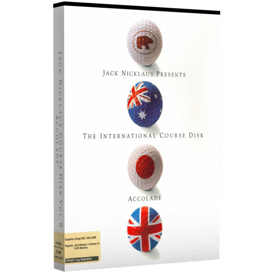 Jack Nicklaus Greatest 18 Holes of Major Championship Golf + The International Course Disk Vol II (Commodore 64/128)