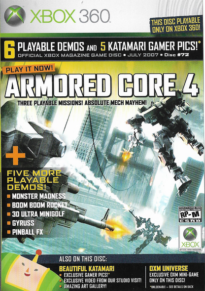 Official Xbox Magazine Demo Disc #72 (Xbox 360)