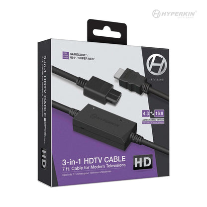 Hyperkin 3-in-1 HDTV Cable (GameCube/Nintendo 64/Super Nintendo)