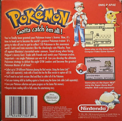 Pokemon Red Version [1st Print] (Gameboy)