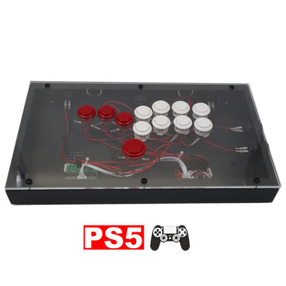 RAC-J800B All Buttons Leverless Arcade Joystick Fight Stick For PS5/PS4/PS3/Xbox/PC