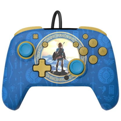 Mando Pro con cable PDP Faceoff Blue Camo (Nintendo Switch)
