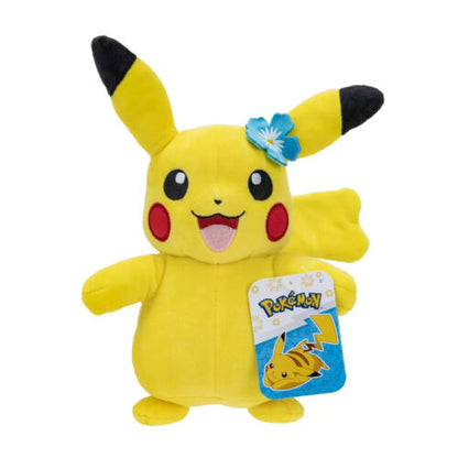 Pikachu Blue Flower 8" Plush (Toys)
