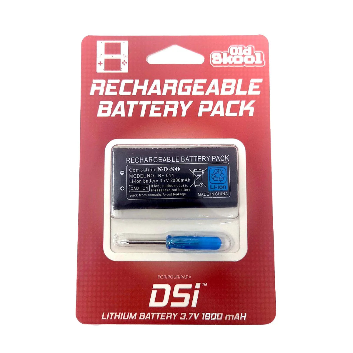 Rechargeable 3.7V LI-ION Battery Pack for Nintendo DSi (Nintendo DS)