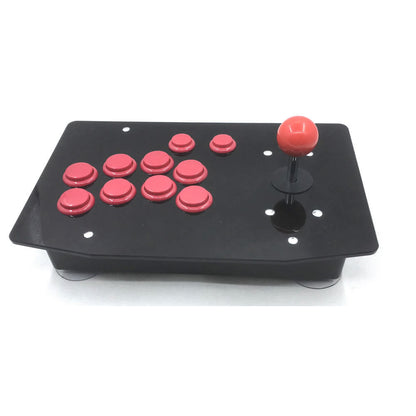 RAC-J500S 10 Buttons Right Handed Arcade Joystick USB Wired Black Acrylic Panel For PC