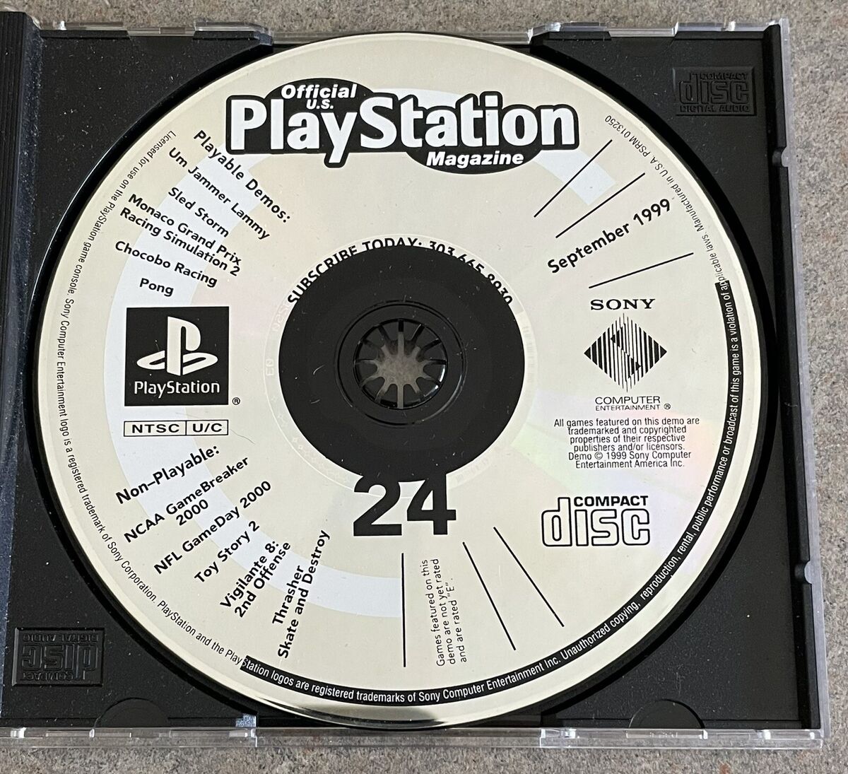 Playstation Magazine September 1999 Demo Disc (Playstation)