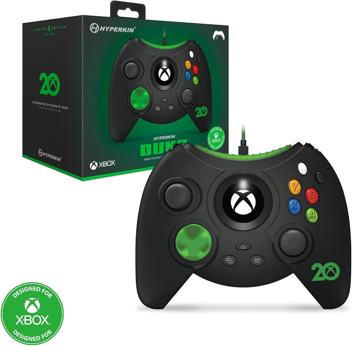 Hyperkin Limited Edition 20th Anniversary Xbox Duke Controller (Xbox One/Series X)
