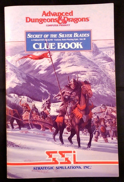 Advanced Dungeons & Dragons Secret of the Silver Blades + Cluebook Bundle (Commodore 64/128)