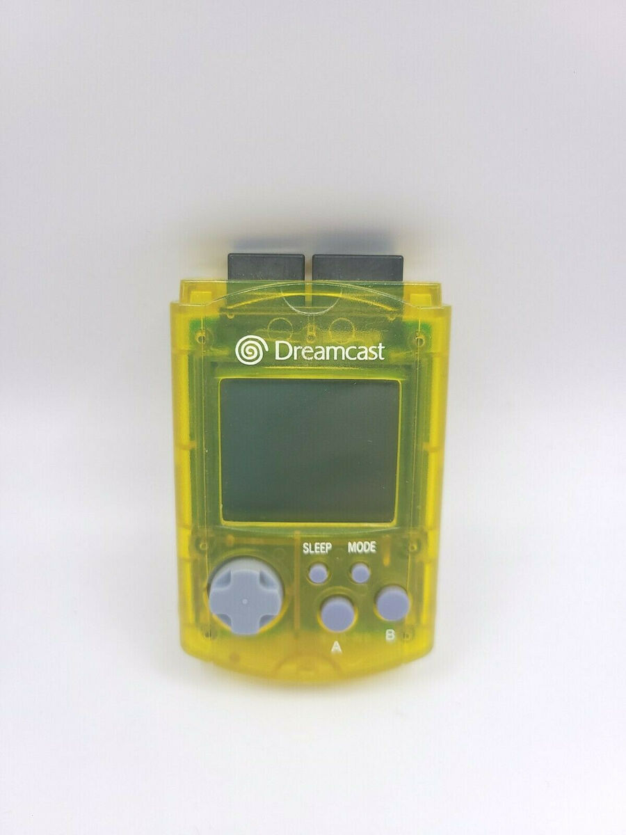 VMU Visual Memory Card Clear Yellow (Sega Dreamcast)