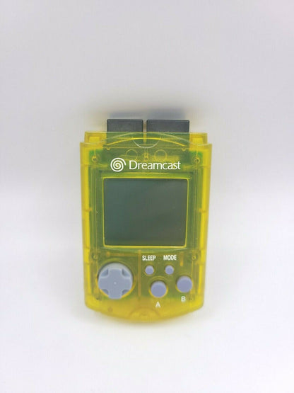 VMU Visual Memory Card Clear Yellow (Sega Dreamcast)