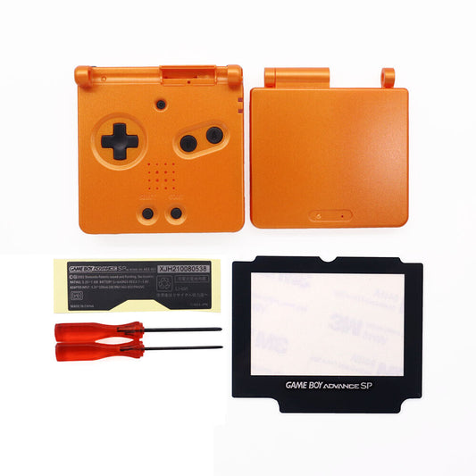 Gameboy Advance SP Replacement Shell (Orange with Grey Buttons) (Gameboy Advance)