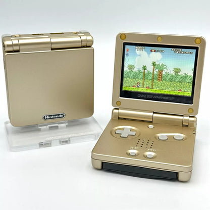 Gold Gameboy Advance SP with IPS Screen and Legend of Zelda Game Bundle (Gameboy Advance)