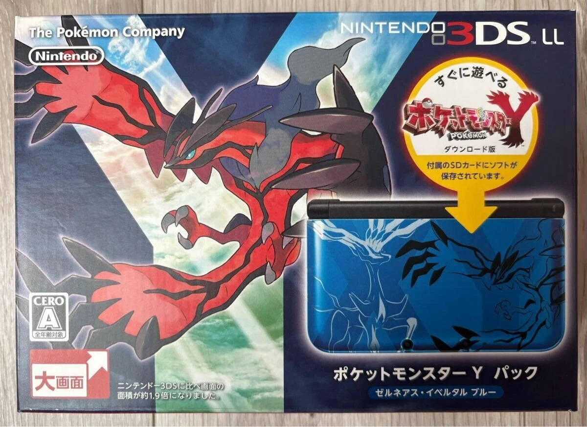 Nintendo 3DS LL Pokemon X Y Blue Limited Edition [Japan