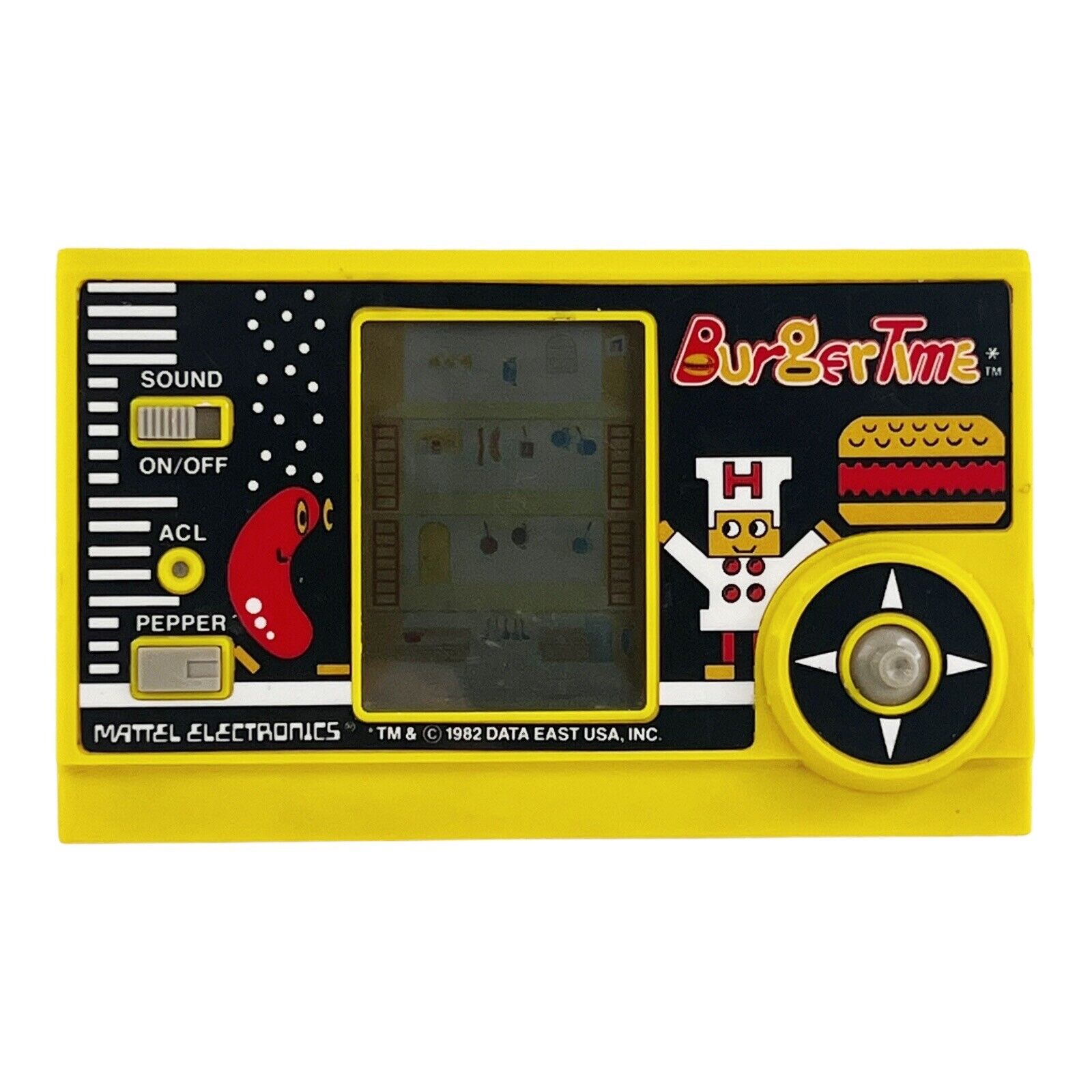 Mattel factory burgertime game handheld