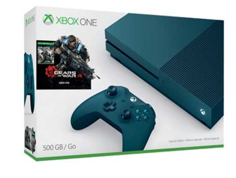 Xbox One S 500GB Console Deep Blue (Gears of War 4 Special Edition) (Xbox One)