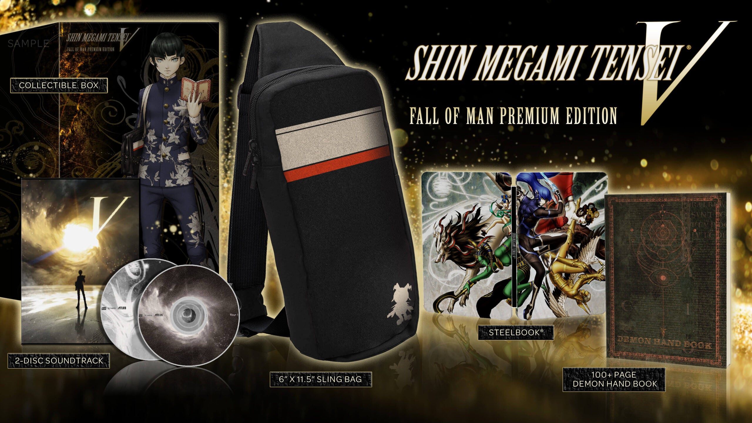 Shin Megami Tensei V Premium Edition Nintendo Switch Hand online Book Sling bag Soundtr