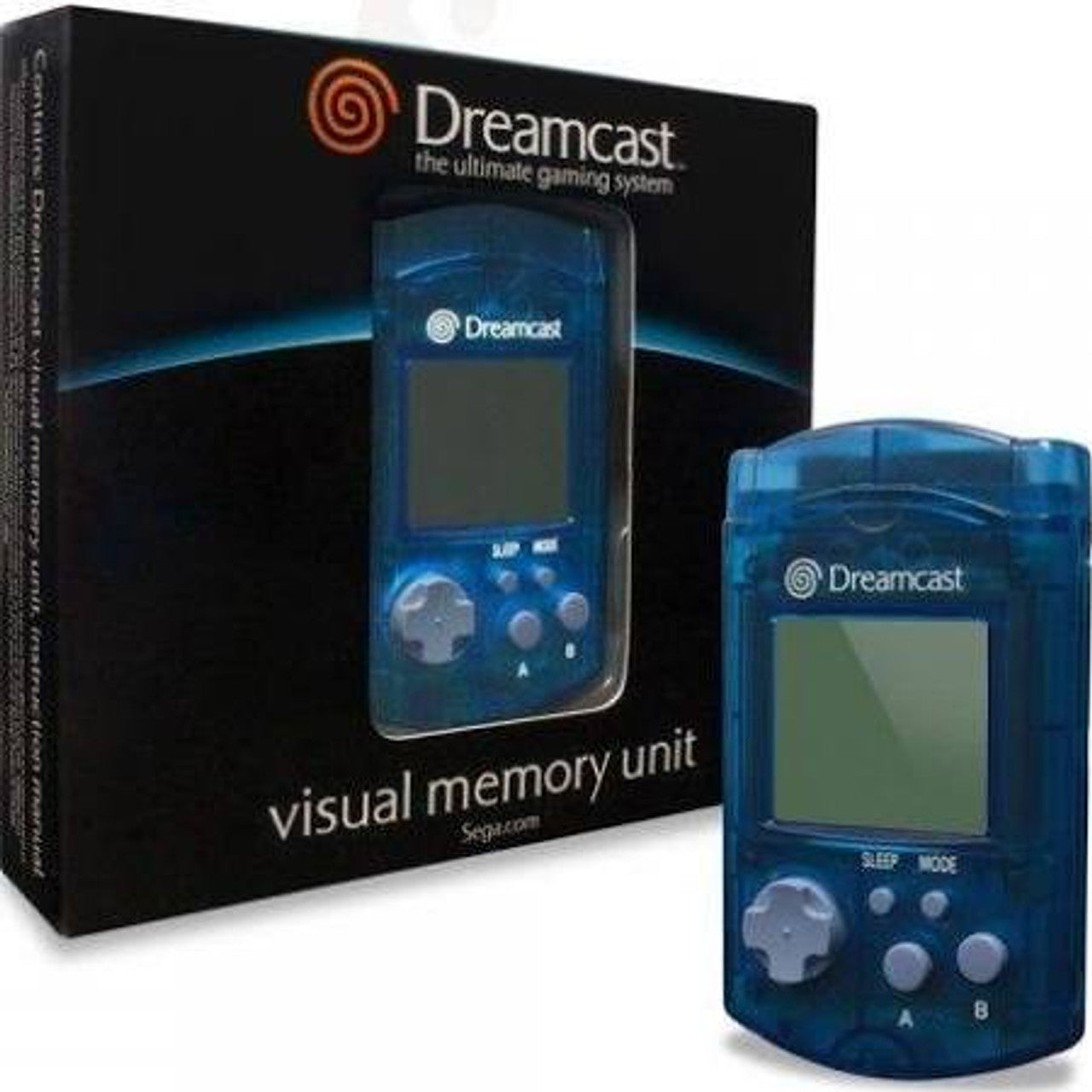 VMU Visual Memory Unit Clear Blue (Dreamcast)