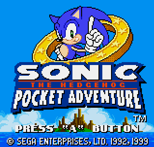 NeoGeo Pocket Color Platinum Blue + Sonic The Hedgehog Pocket Adventure Bundle (NeoGeo Pocket Color)