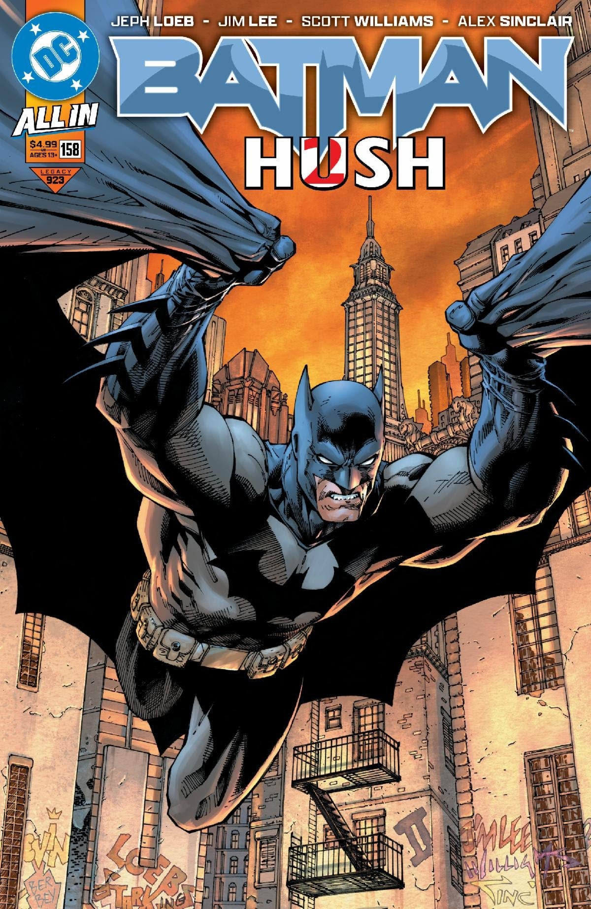 Batman #158 A2 Absolute Cover Set 14 Books 1:25 1:50 1:100 1:250 (03/26/2025) Dc