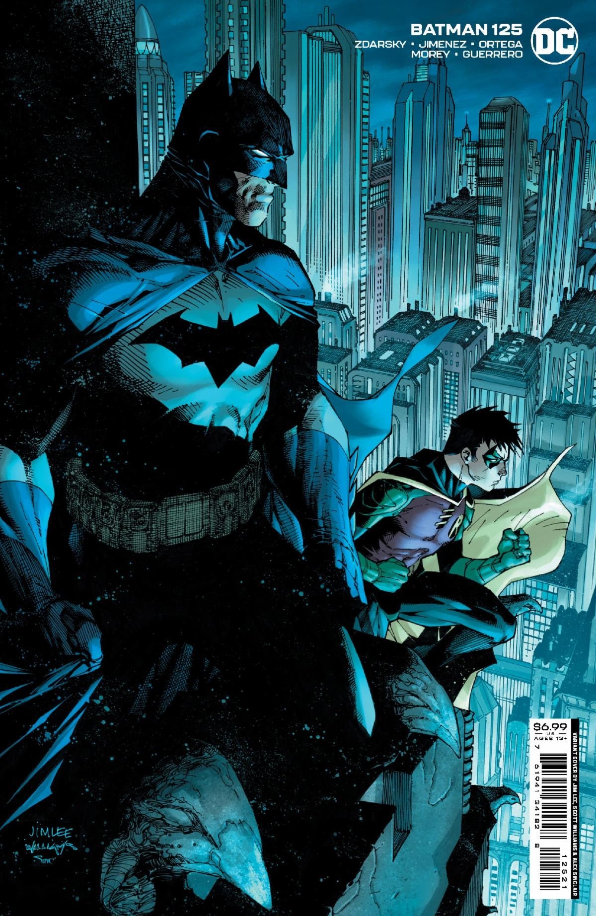 Batman #125 B Jim Lee  Card Stock Variant (07/05/2022) Dc