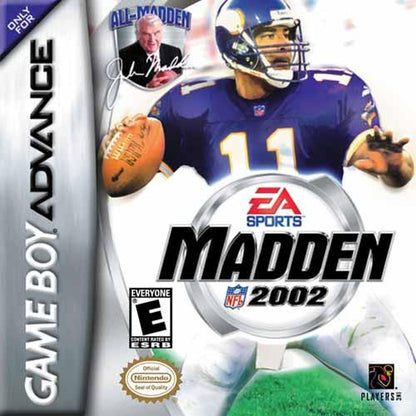 J2Games.com | Madden 2002 (Gameboy Advance) (Pre-Played - Game Only).