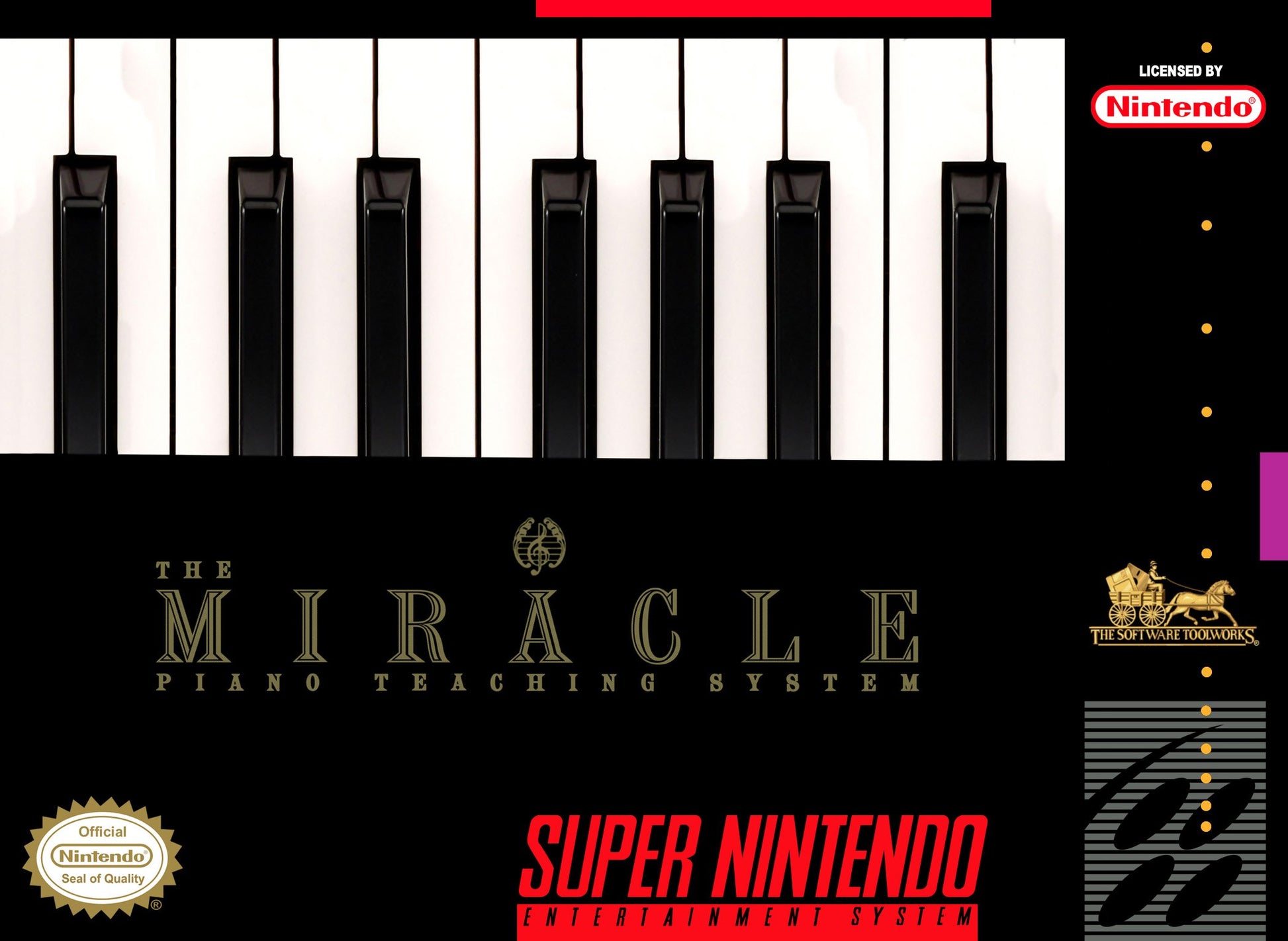 J2Games.com | Miracle Piano Teaching System (Game Only) (Super Nintendo) (Pre-Played - Game Only).