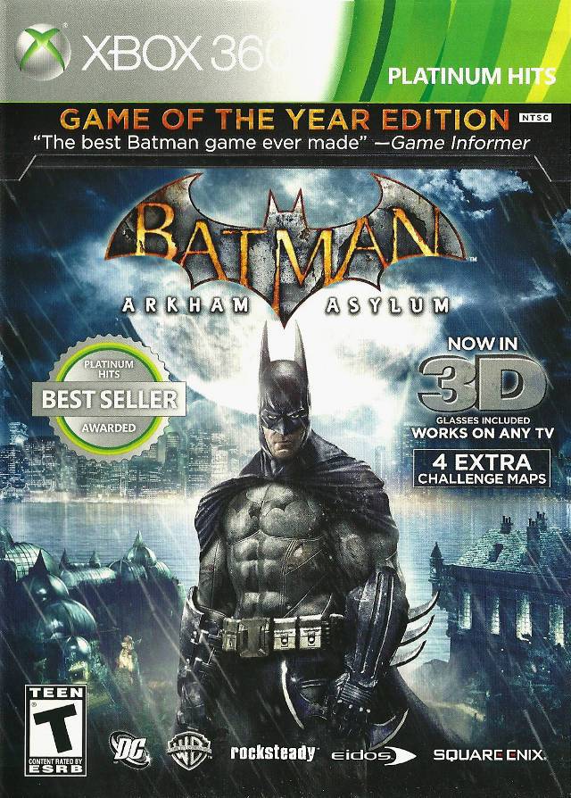J2Games.com | Batman: Arkham Asylum Game of the Year Edition (Xbox 360) (Pre-Played - Game Only).