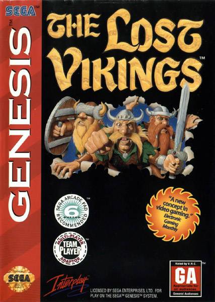 J2Games.com | The Lost Vikings (Sega Genesis) (Pre-Played - Game Only).