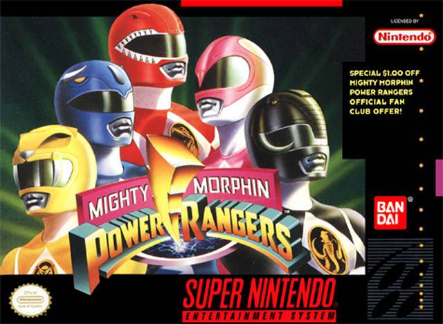 J2Games.com | Mighty Morphin Power Rangers (Super Nintendo) (Pre-Played - Game Only).