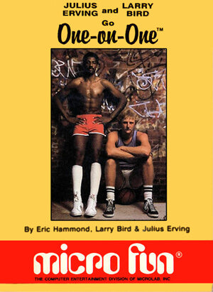 Julius Erving y Larry Bird van uno a uno (Colecovision)