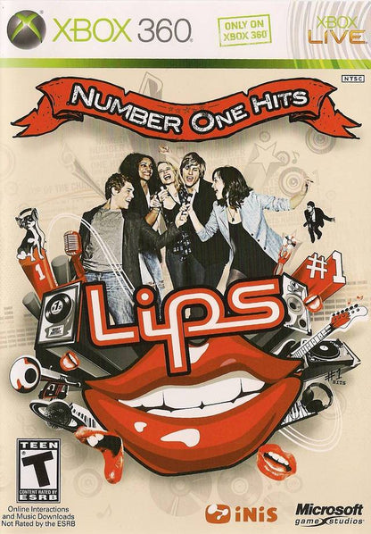 J2Games.com | Lips: Number One Hits with Microphone (Xbox 360) (Pre-Played - Game Only).