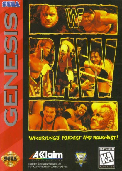 J2Games.com | WWF Raw (Sega Genesis) (Pre-Played - Game Only).