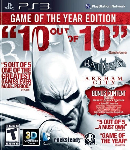 J2Games.com | Batman: Arkham City Game Of The Year (Playstation 3) (Pre-Played - CIB - Good).