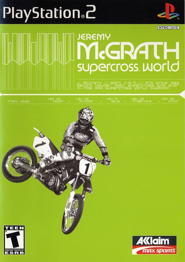 J2Games.com | Jeremy McGrath Supercross World (Playstation 2) (Pre-Played - Game Only).