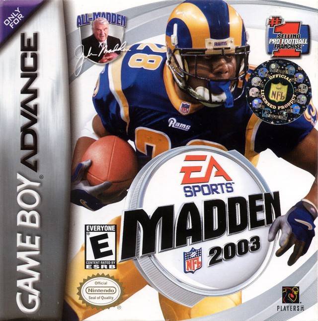 J2Games.com | Madden 2003 (Gameboy Advance) (Pre-Played - Game Only).