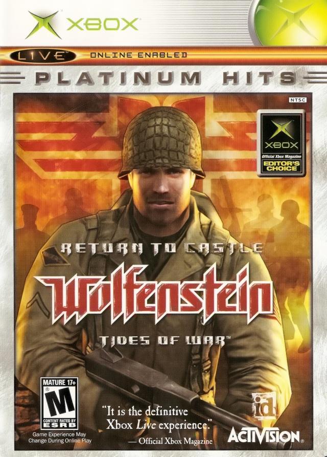 Regreso al castillo Wolfenstein Tides of War (Platinum HIts) (Xbox)