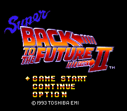 Super Back to the Future II (Homebrew) (Super Nintendo)