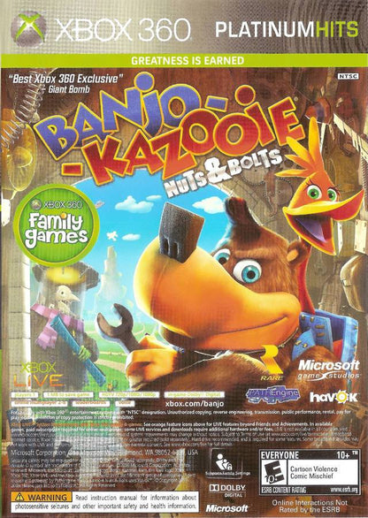 J2Games.com | Banjo Kazooie Nuts and Bolts Viva Pinata Combo Pack (Xbox 360) (Pre-Played - CIB - Good).