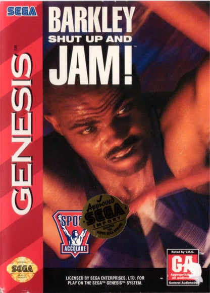 J2Games.com | Barkley Shut Up and Jam (Sega Genesis) (Pre-Played - Game Only).