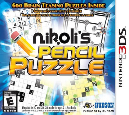 J2Games.com | Nikolis Pencil Puzzle (Nintendo 3DS) (Pre-Played - CIB - Good).