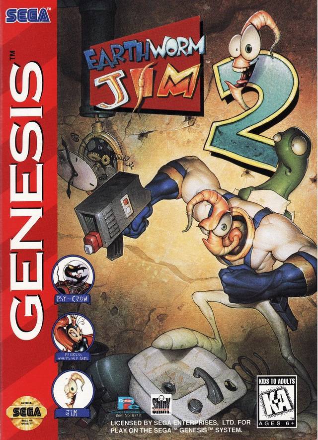 J2Games.com | Earthworm Jim 2 (Sega Genesis) (Uglies).