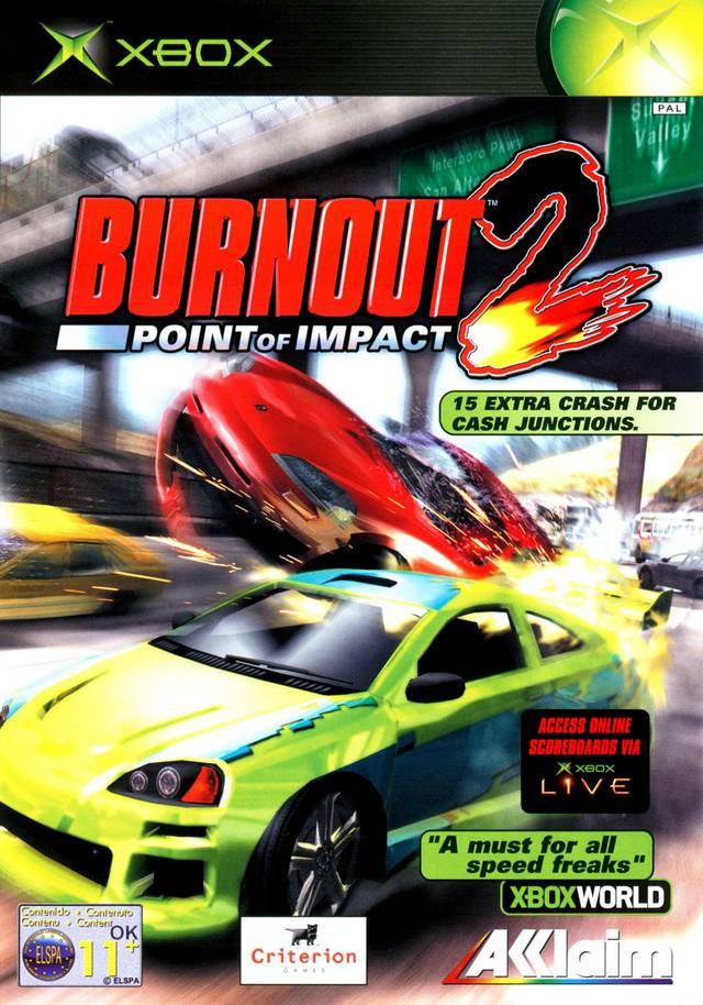 J2Games.com | Burnout 2 Point of Impact (Xbox) (Pre-Played - Game Only).