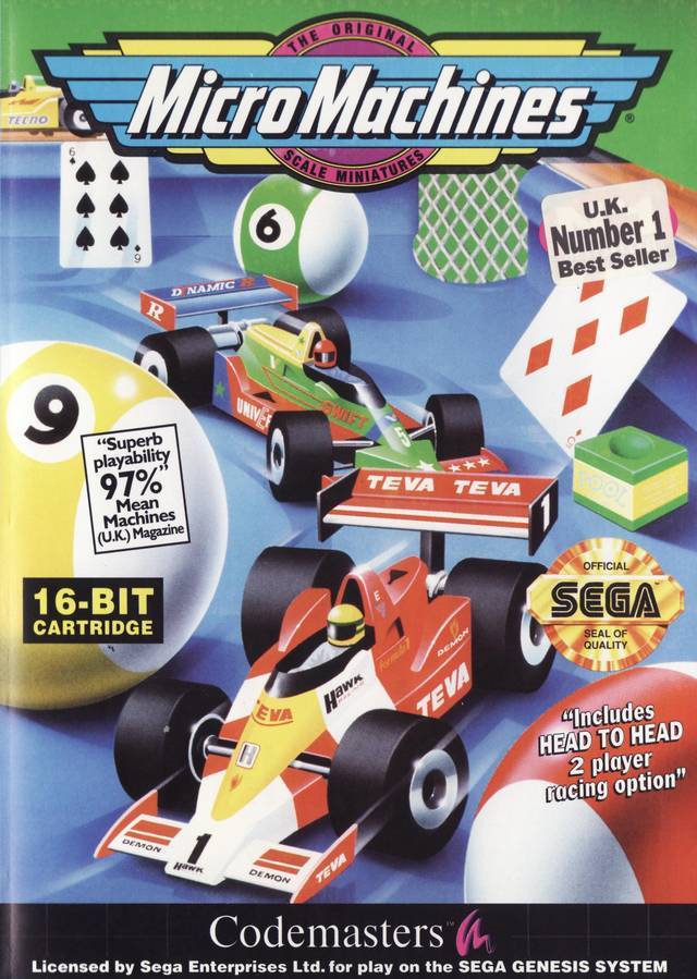 J2Games.com | Micro Machines (Sega Genesis) (Pre-Played - Game Only).